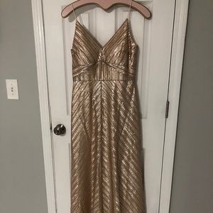 Cute long sexy bridesmaid dress